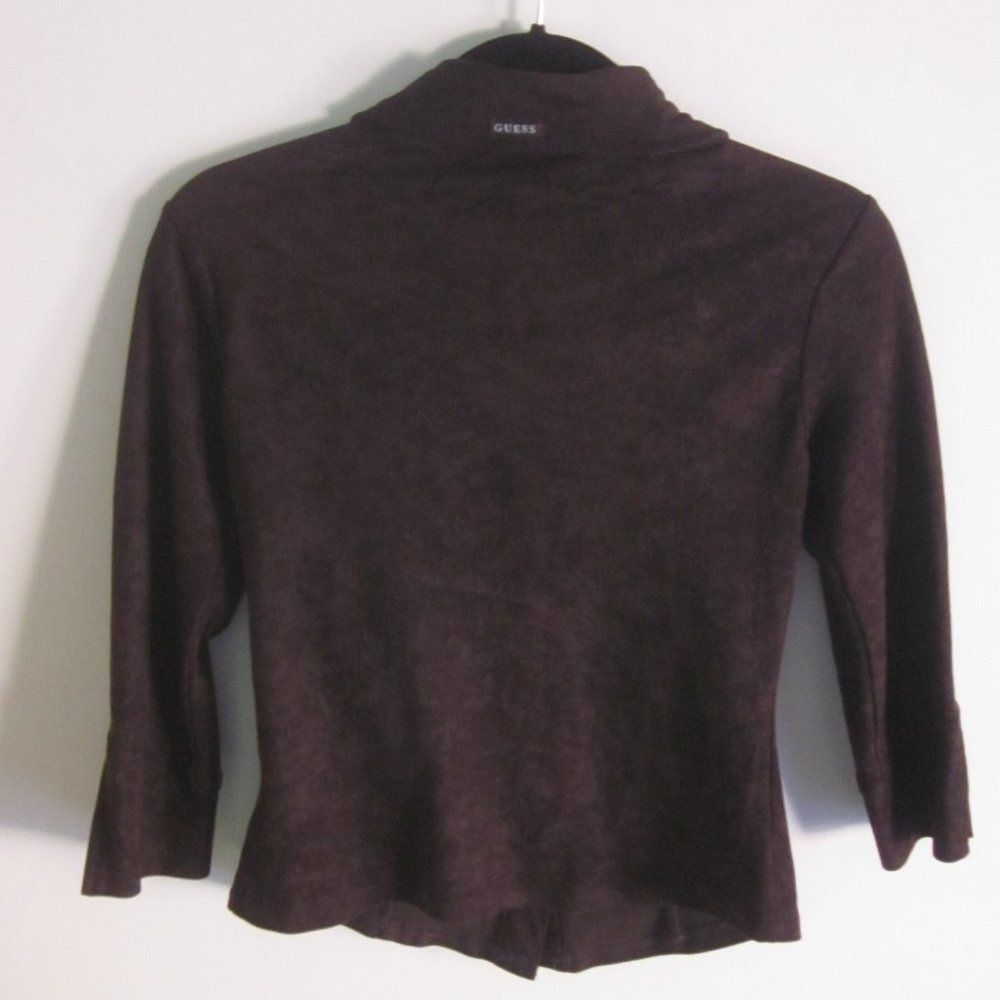 Guess Guess True Vintage Fitted Shirt Brown 3/4 Sleeve Trim Size Size M / US 6-8 / IT 42-44 - 4 Thumbnail