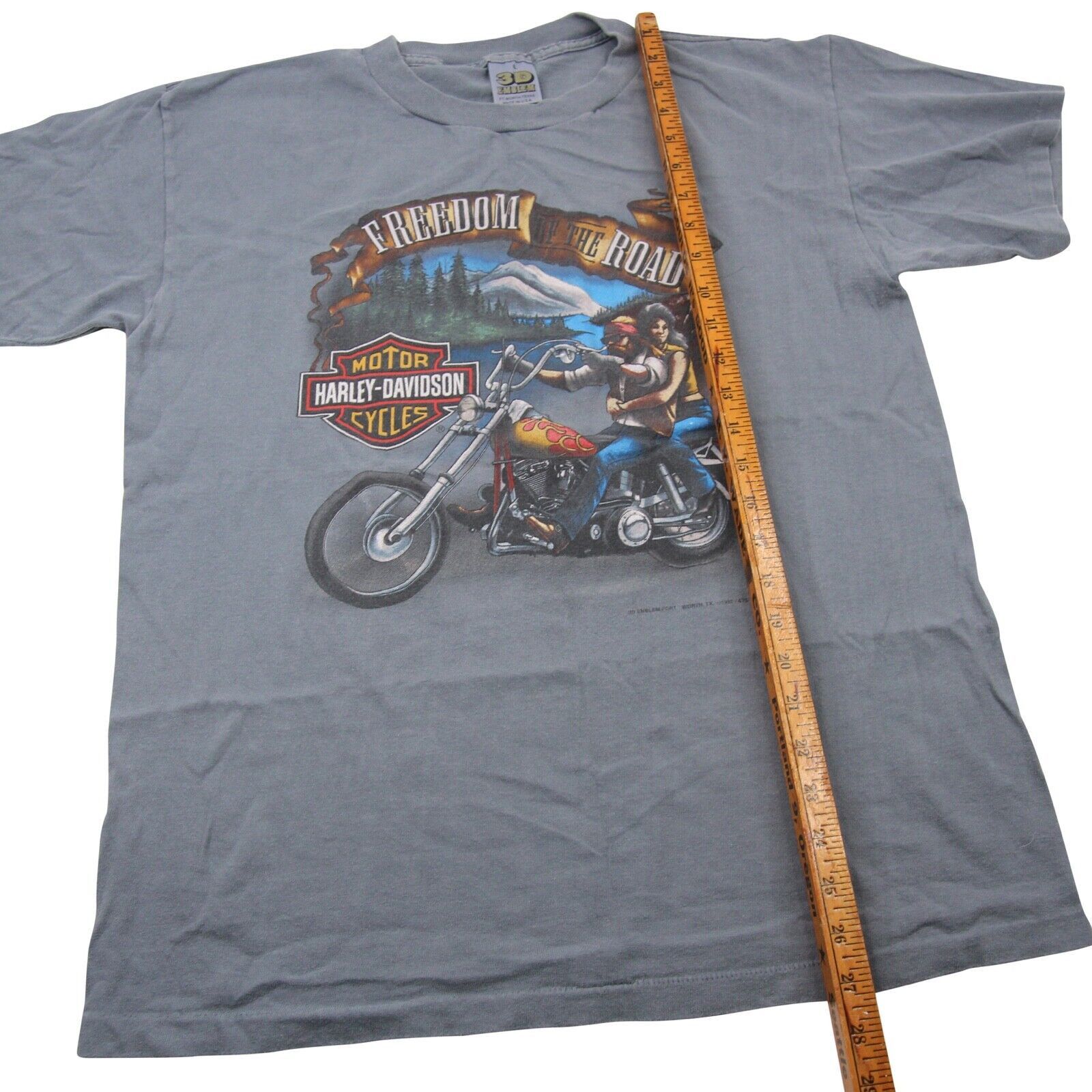 Harley Davidson × Vintage Vintage Harley Davidson 3D Emblem Freedom of the Road Shirt Size US L / EU 52-54 / 3 - 7 Thumbnail