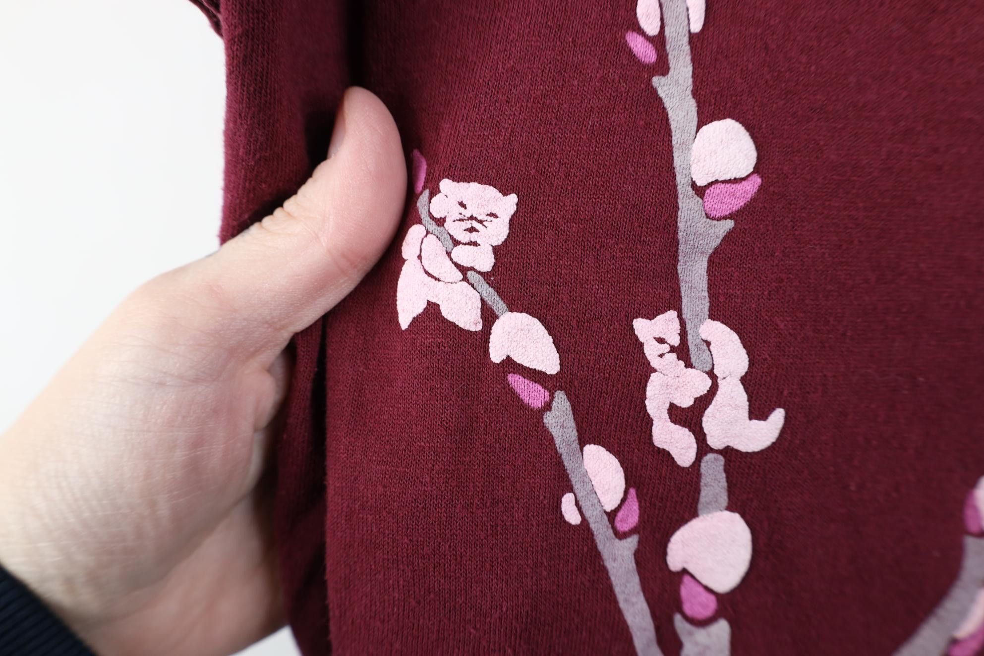 Vintage Vintage 90s Streetwear Cherry Blossom Tree Cat T-Shirt Size L / US 10 / IT 46 - 5 Thumbnail