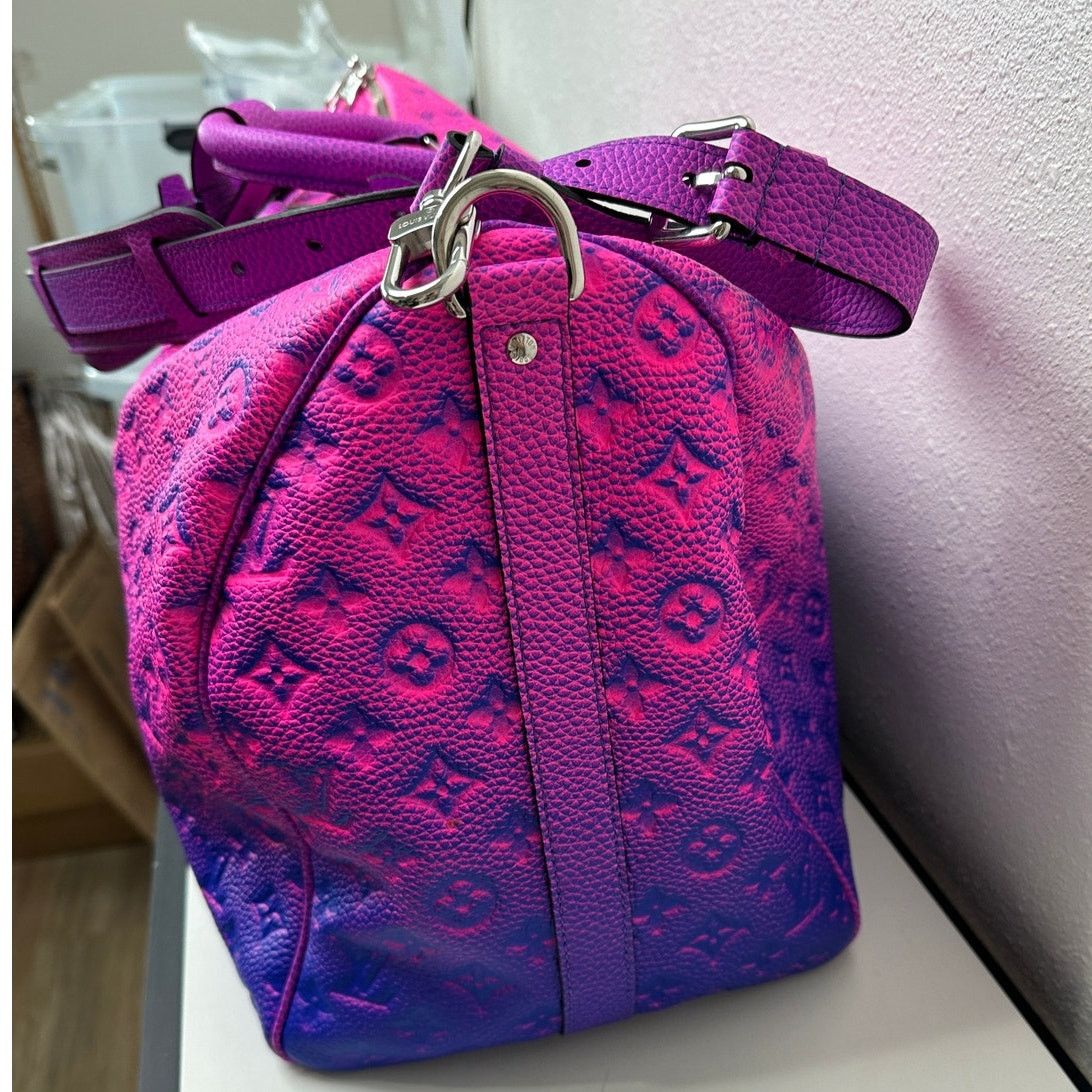 Louis Vuitton NWOT Keepall Bandouliere 50 Taurillon Illusion Virgil Abloh Size ONE SIZE - 9 Thumbnail
