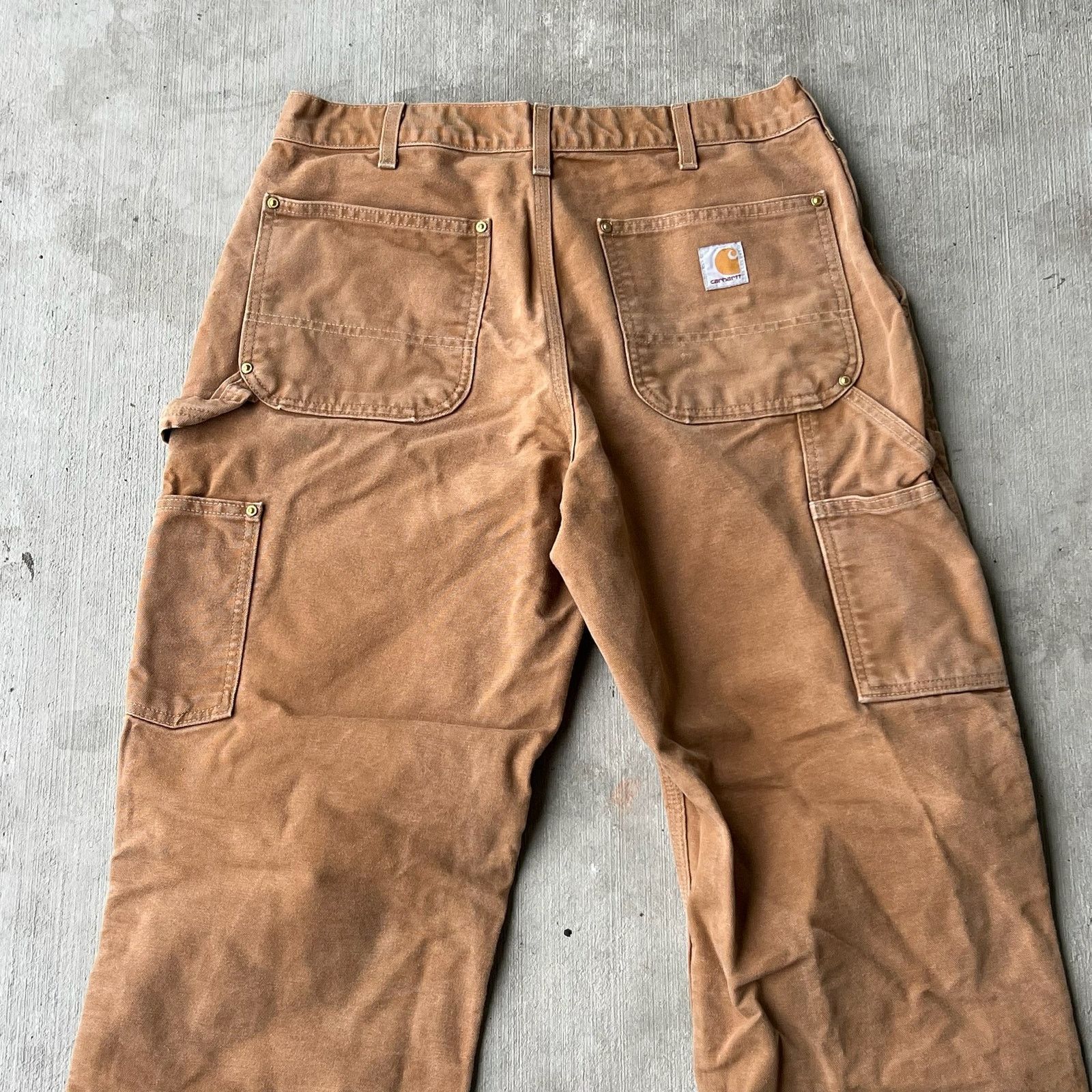 Carhartt × Vintage Carhartt brown double knee work wear carpenter pants Size US 32 / EU 48 - 6 Thumbnail