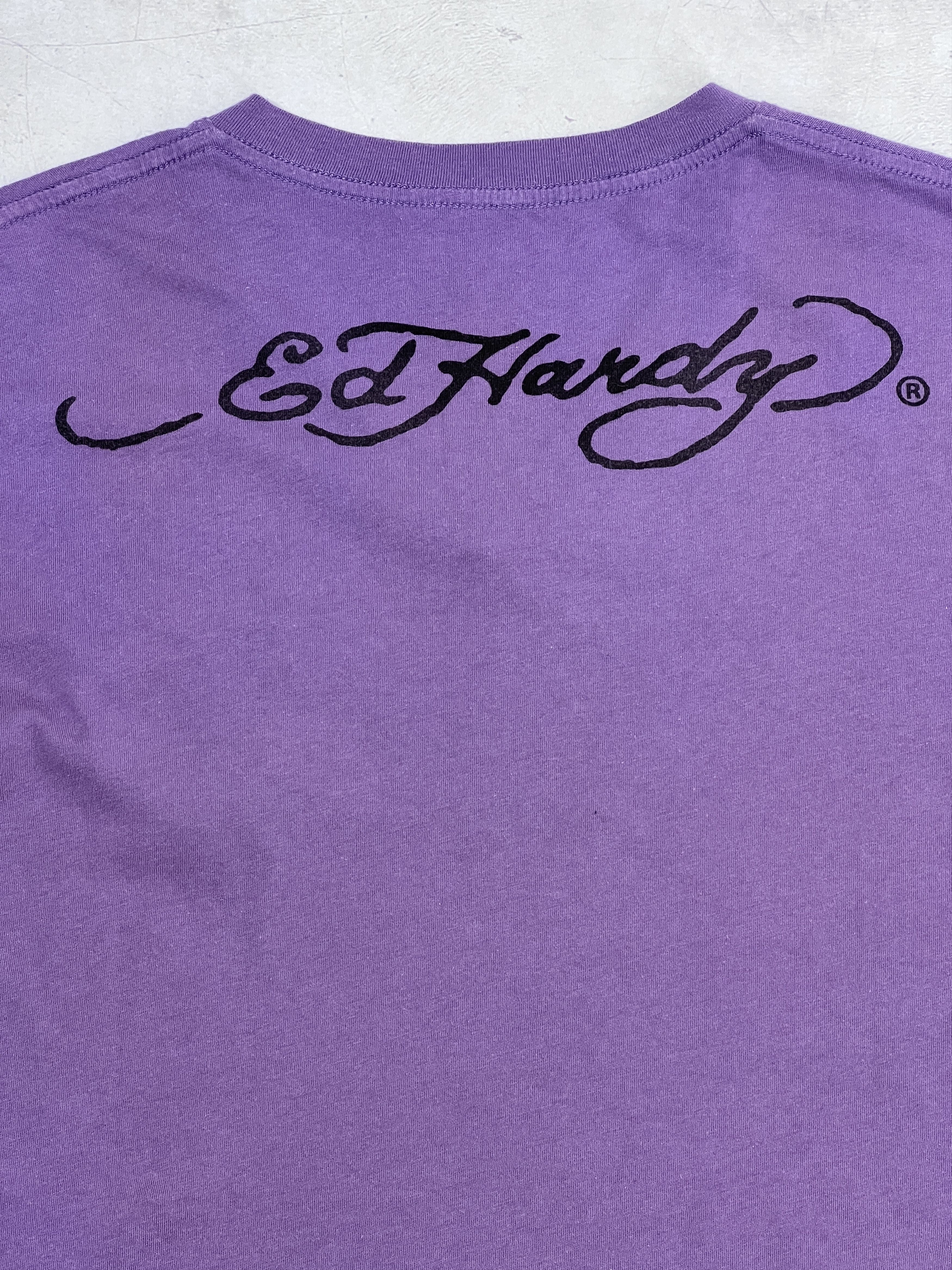Christian Audigier × Ed Hardy Ed Hardy T-Shirt Skull Chest Logo V-Neck Size US M / EU 48-50 / 2 - 7 Thumbnail