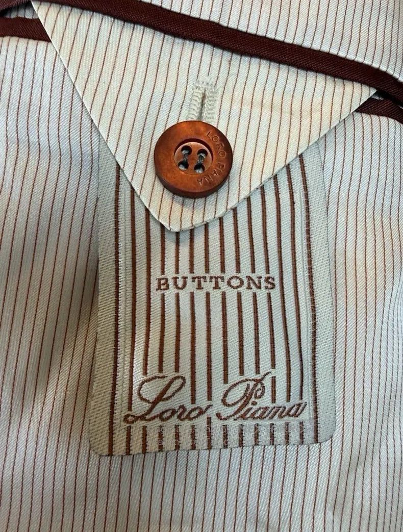 Loro Piana LORO PIANA Double-Breasted Blazer Jacket in Cashmere and W Size 54L - 8 Thumbnail