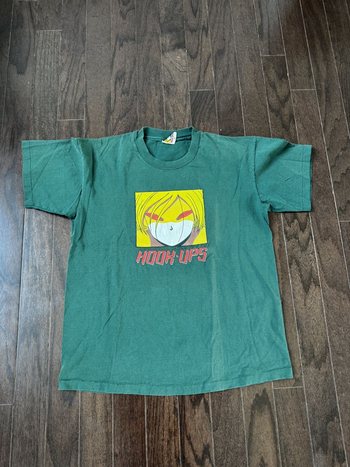 Hook-Ups 90s Hook Ups Red Eyes Vintage Shirt. Size US L / EU 52-54 / 3 - 1 Thumbnail