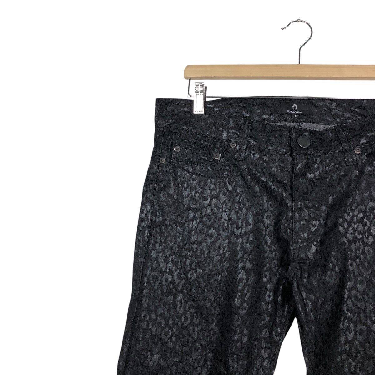 Japanese Brand 📌Vintage Biker Pants Polkadot Design Black Varia Size US 32 / EU 48 - 8 Thumbnail
