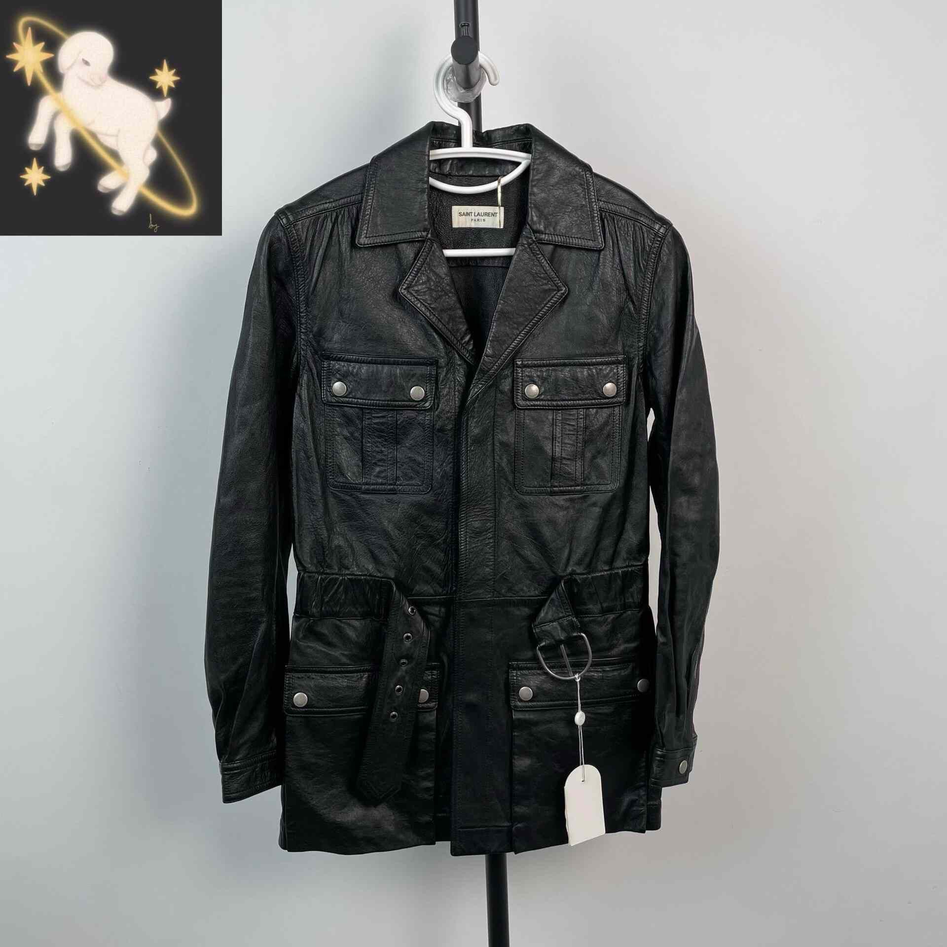 Saint Laurent Paris Saint Laurent 2017FW Black Leather Jacket Size US M / EU 48-50 / 2 - 1 Thumbnail
