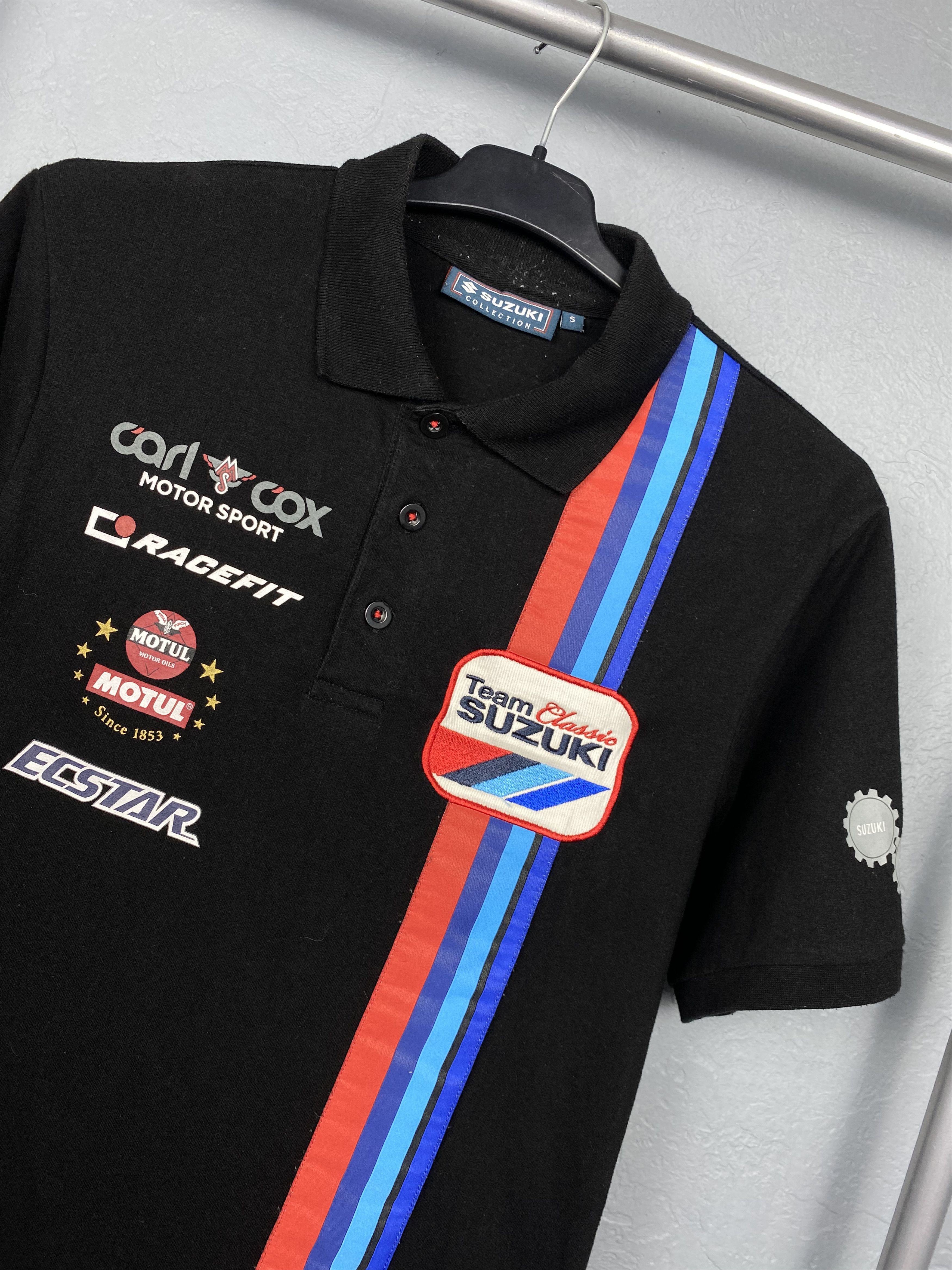 Japanese Brand × Vintage Suzuki Racing Team Vintage Mens Polo Shirt Y2K Size US S / EU 44-46 / 1 - 2 Thumbnail