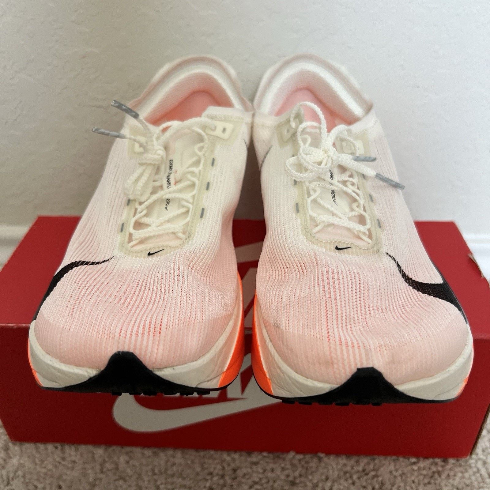 Nike Nike ZoomX Streakfly 2 Proto White Orange Shoes 12.5 New Size US 12.5 / EU 45-46 - 3 Thumbnail