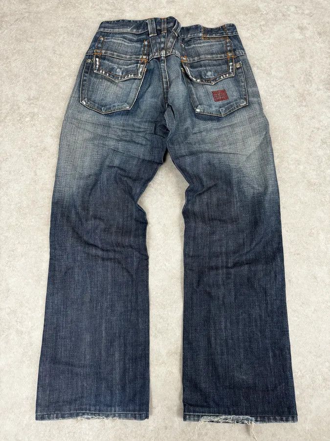 Marithe + Francois Girbaud 2000s Marithé + François Girbaud Faded Blue Relaxed Denim Jeans Size US 32 / EU 48 - 5 Thumbnail