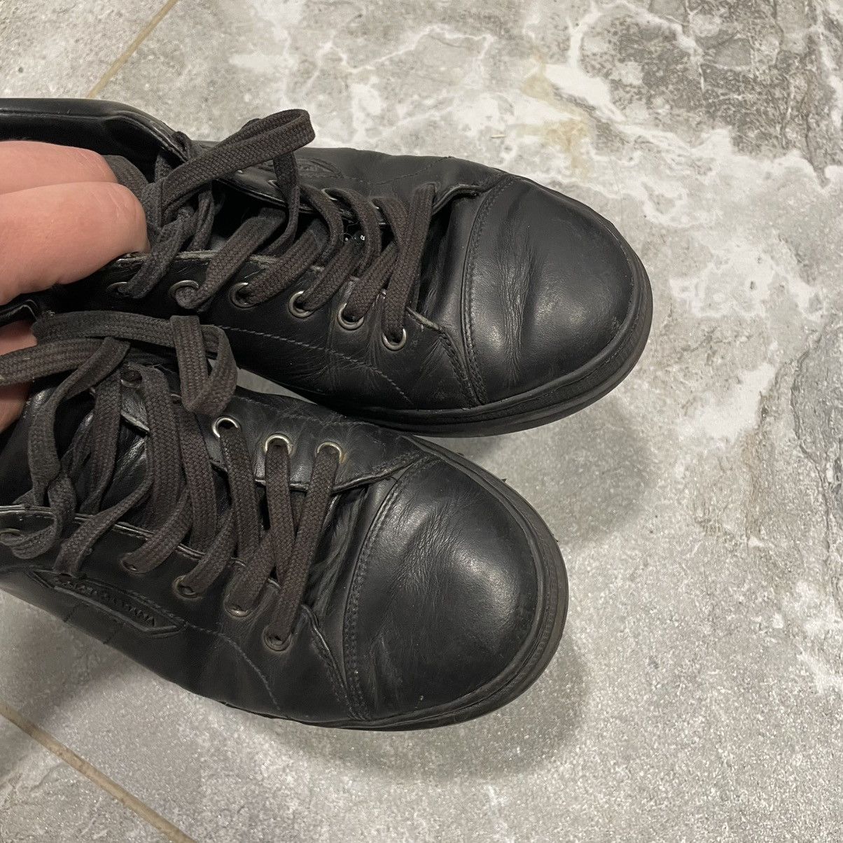 Vintage 7 black Dolce Gabbana leather Boots shoes sneakers old money Size US 7 / EU 40 - 5 Thumbnail