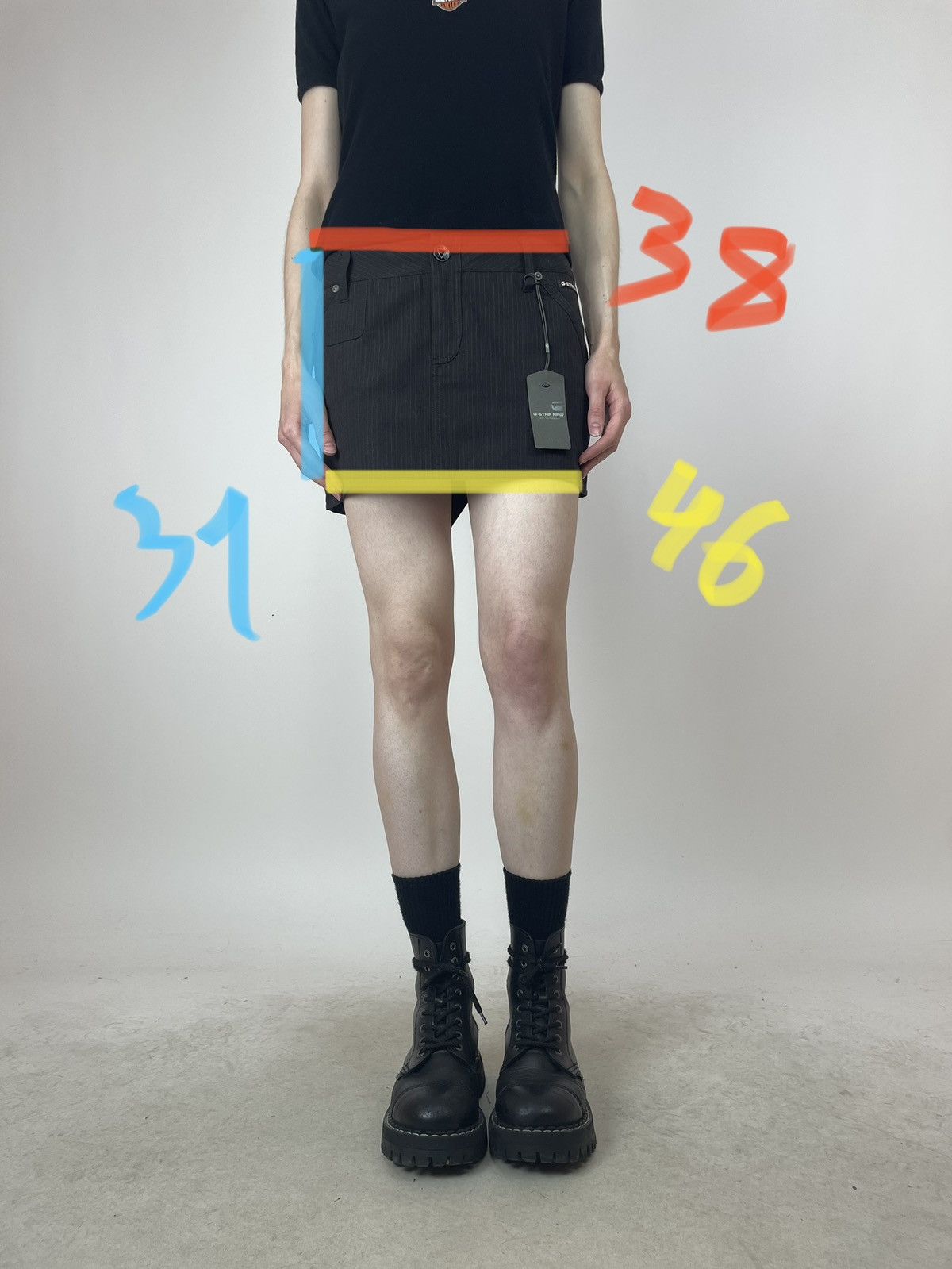 G-Star × Japanese Brand G-star RAW baker GS Elwood mini skirt lijn Women's size 27 Size 27" / US 4 / IT 40 - 15 Thumbnail