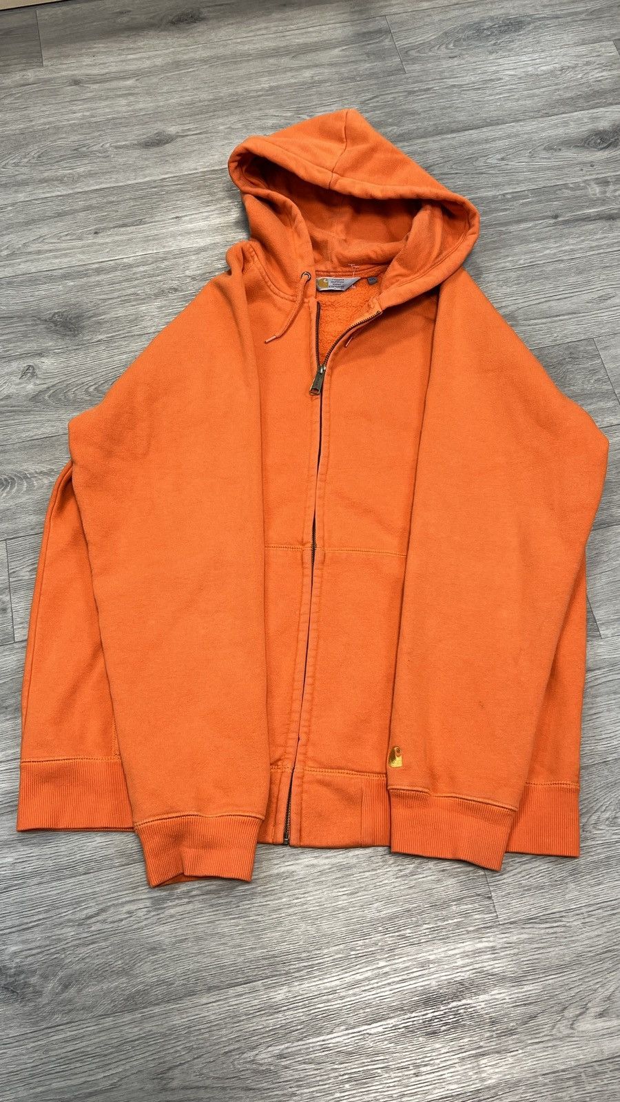 Carhartt Vintage Carhartt Orange Heavyweight Zip Chase Jacket Hoodie Size US XL / EU 56 / 4 - 7 Thumbnail