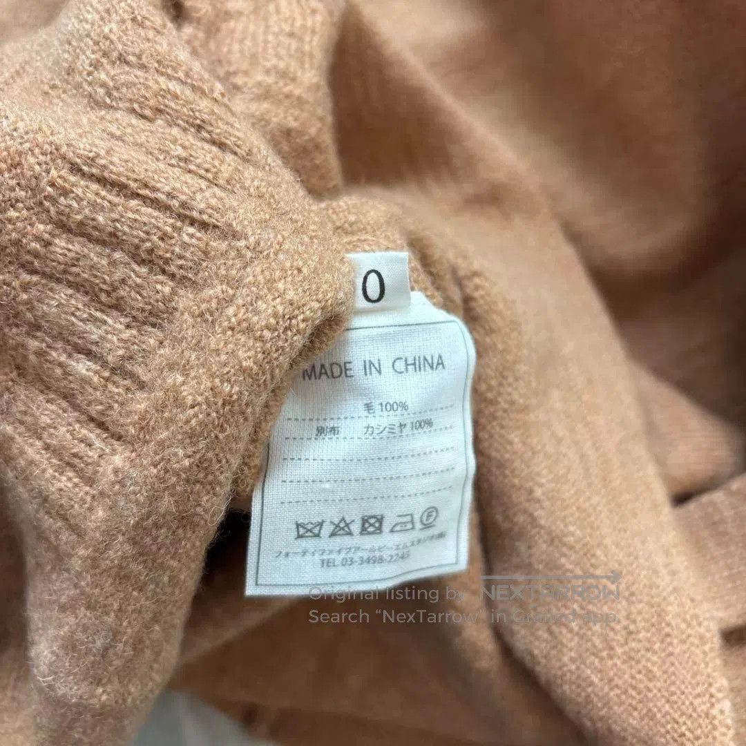 45rpm Brown Wool Cashmere Turtleneck Sweater. Size XS / US 0-2 / IT 36-38 - 8 Thumbnail