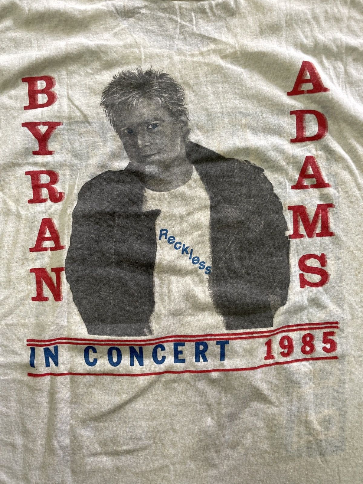 Band Tees × Vintage Vintage 80s Bryan Adams “RECKLESS” Band Tees Size US L / EU 52-54 / 3 - 4 Thumbnail