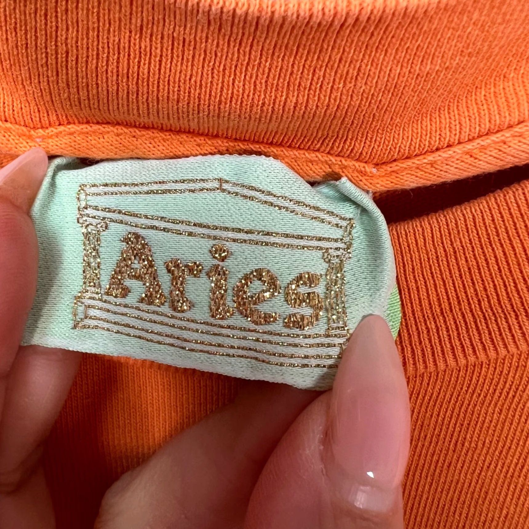 Aries VINTAGE Aries Mens Size Medium Groove With Jesus Graphic T Shirt Orange 100% Cotton Shirt Mens Orange 90s Jesus Graphic Aries Shirt Size US M / EU 48-50 / 2 - 3 Thumbnail