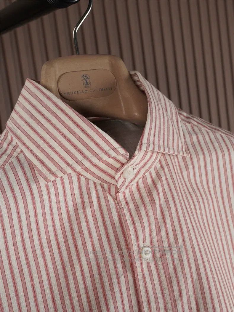 Brunello Cucinelli Brunello Cucinelli size 39 Men's Island Cotton Shirt Size US M / EU 48-50 / 2 - 2 Thumbnail