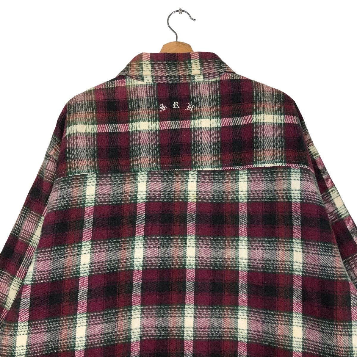 Japanese Brand 🔥Punk Design Tartan Checked Flannel Work Jacket Made in USA Size US L / EU 52-54 / 3 - 9 Thumbnail
