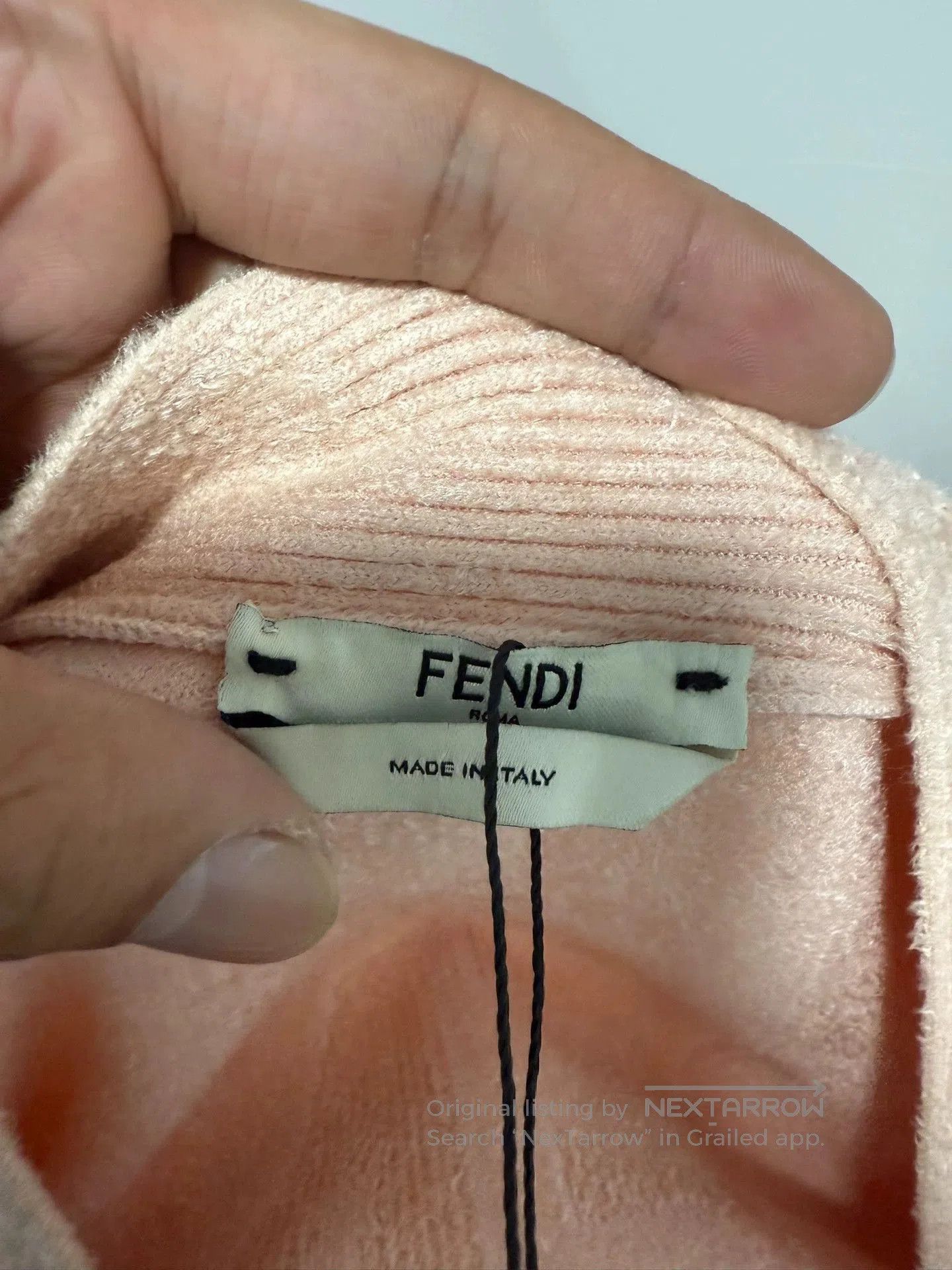 Fendi fendi ff print cardigan in light pink. Size US M / EU 48-50 / 2 - 4 Thumbnail