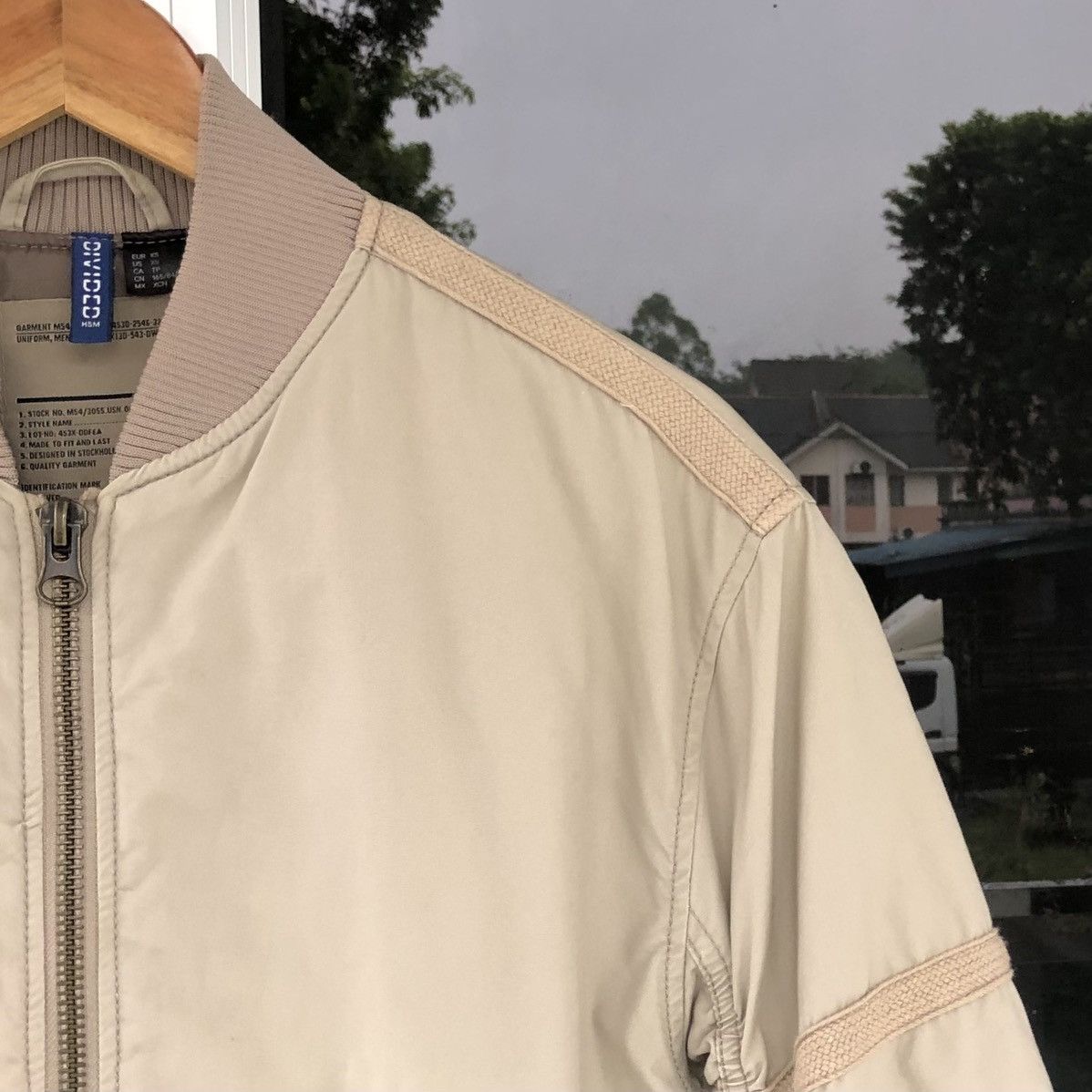Japanese Brand Divided by H&M Bomber Cargo Men's Jacket Utility Rouched Size US M / EU 48-50 / 2 - 12 Thumbnail