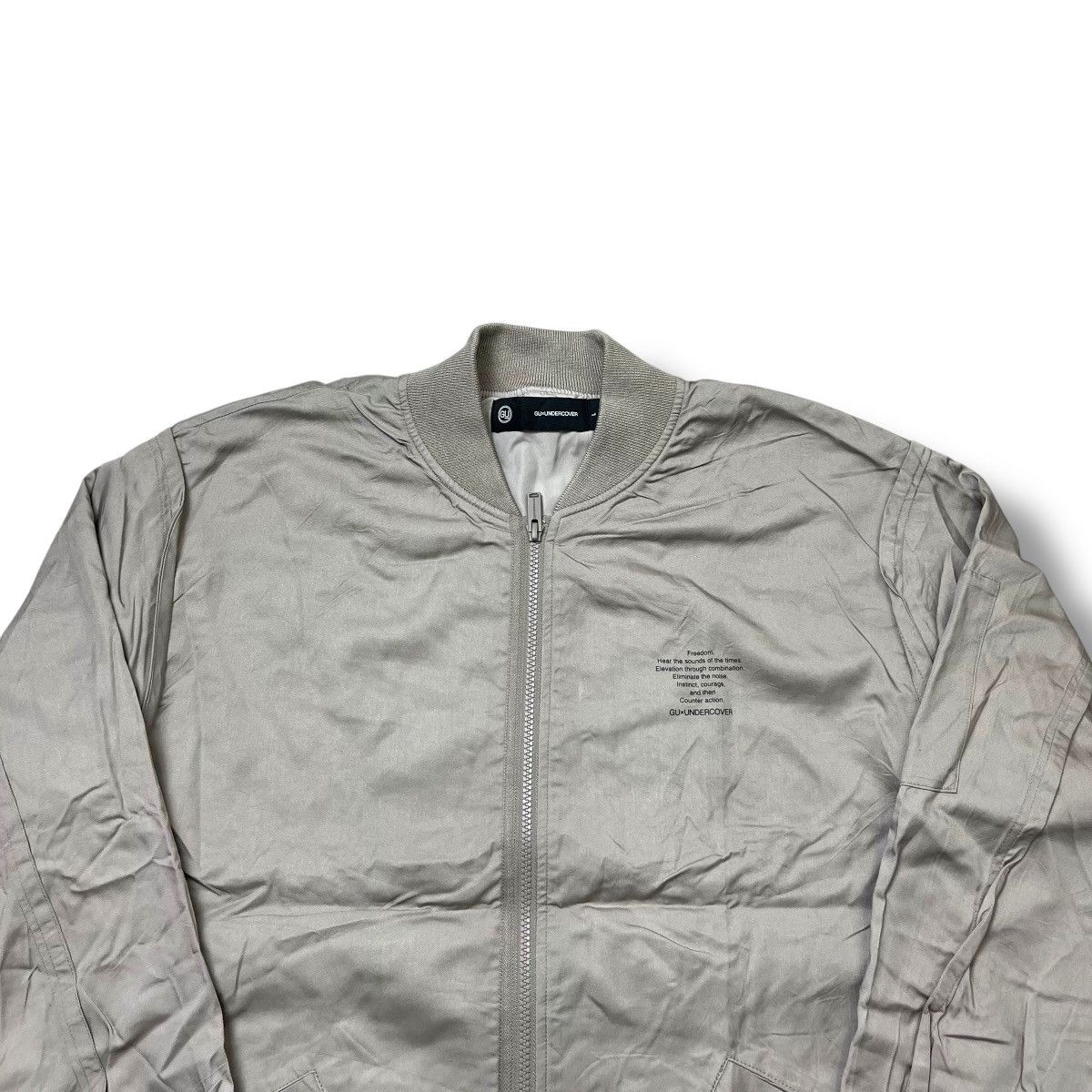 Undercover RARE Archive Japan 🖤 GU × UNDERCOVER Skull Bomber Jacket Size US L / EU 52-54 / 3 - 3 Thumbnail