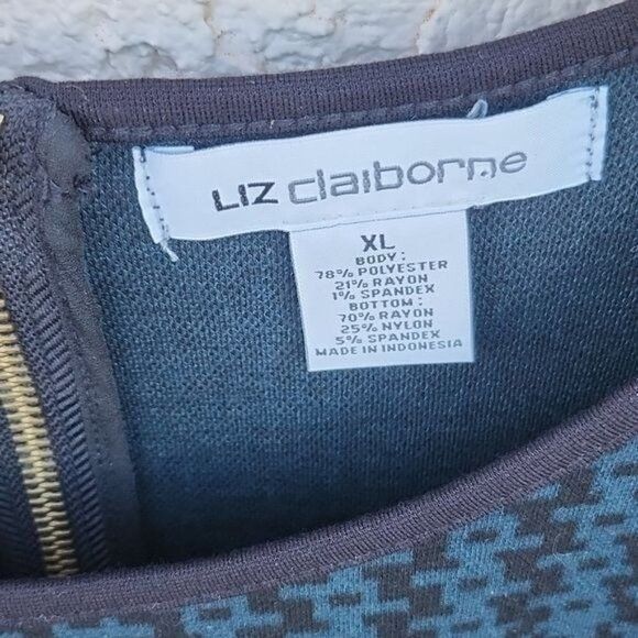 Vintage Liz Claiborne Zippered Pullover Sweater SS Sz. XL Top Tunic Size XL / US 12-14 / IT 48-50 - 8 Thumbnail