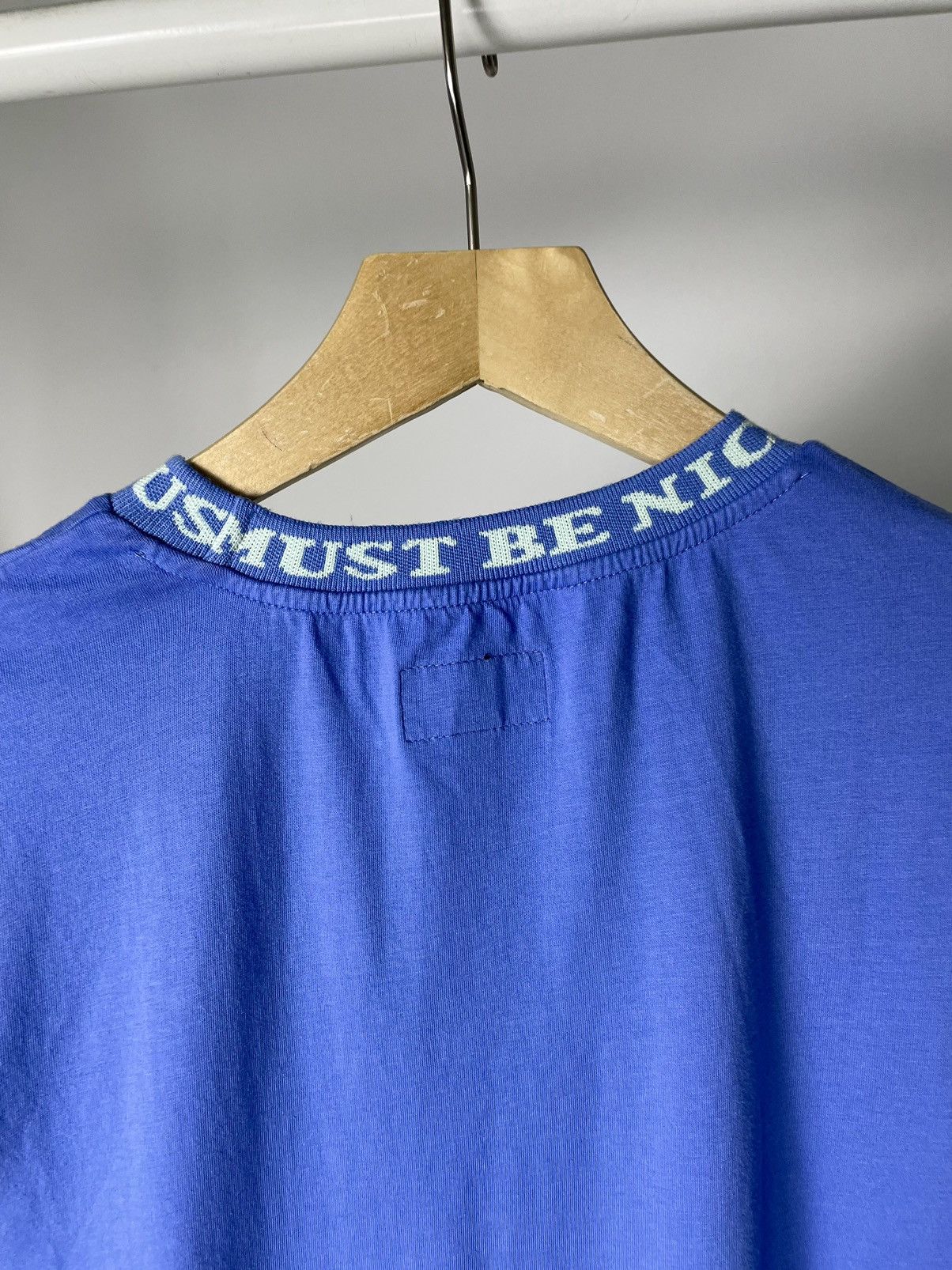 RIPNDIP Ripndip 😸 Must be Nice Collar Logo Blue Basic tee T shirt Size US L / EU 52-54 / 3 - 11 Thumbnail