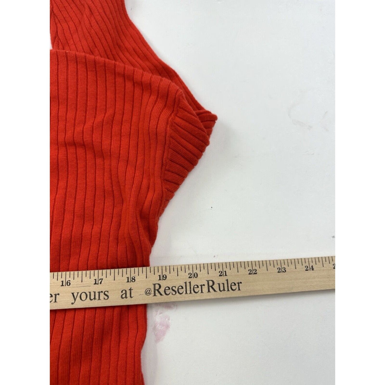 Vintage VINTAGE Something Navy Sweater Womens XXS 2XS Red Pullover Cashmere Blend Size XXS / US 00 / IT 34 - 7 Thumbnail