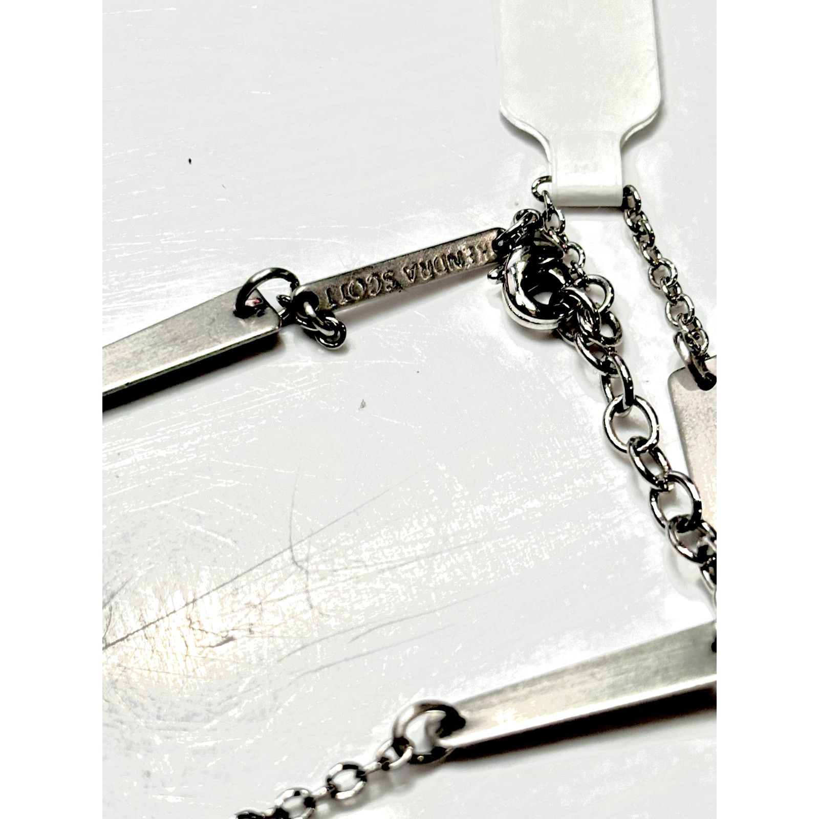 Kendra Scott KENDRA SCOTT Women's Rhodium Plated Gail Y Necklace Size ONE SIZE - 4 Thumbnail