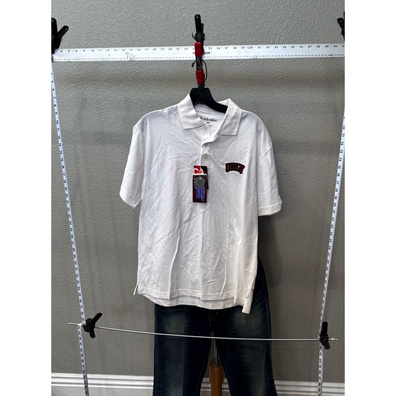 Vintage UNLV Rebels Licensed POLO SHIRT NWT Small S Adult Mens Size US S / EU 44-46 / 1 - 3 Thumbnail