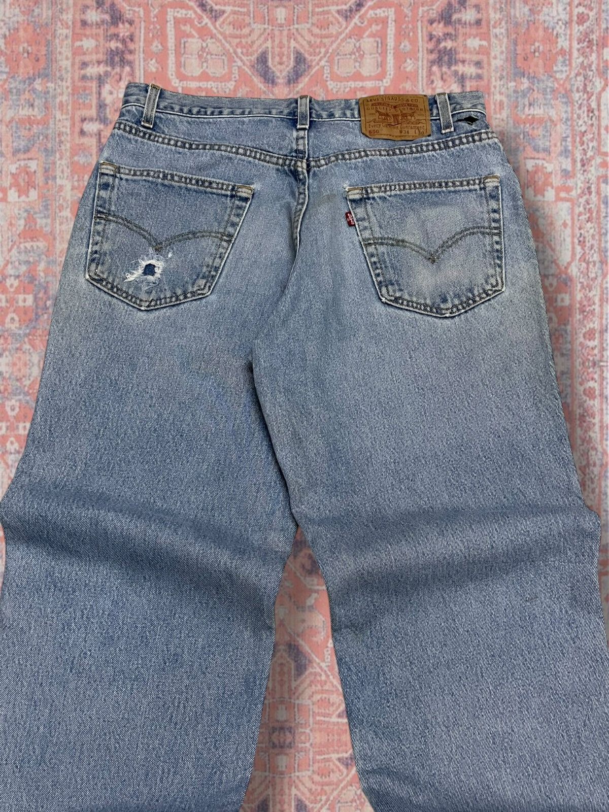 Levi's Vintage Clothing Vintage 1990s Designer Levis Strauss & Co 550 Distressed Size US 32 / EU 48 - 12 Thumbnail