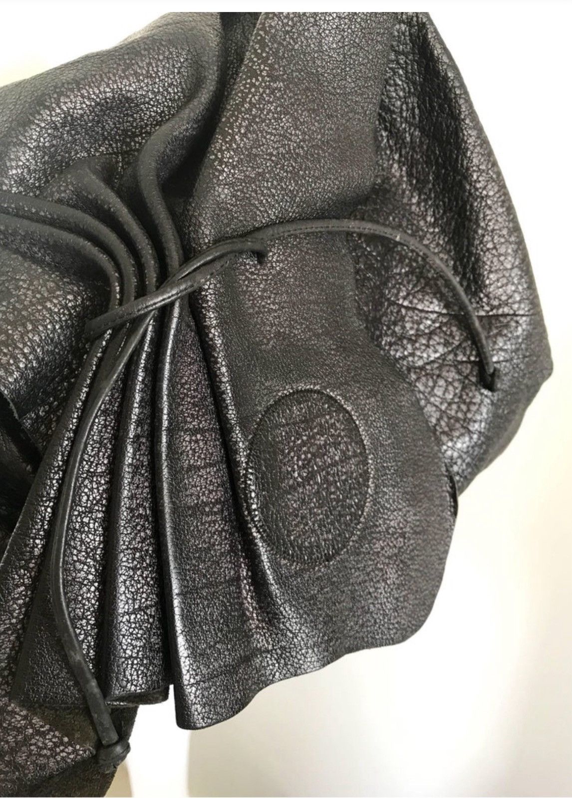 Other Carlos Falchi Vintage Black Leather Butterfly Bag USA made Size ONE SIZE - 2 Thumbnail