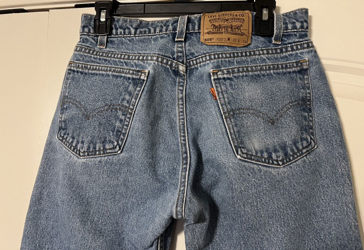 Levi's Vintage Levi’s 505 Orange Tab Jeans Size US 30 / EU 46 - 3 Thumbnail