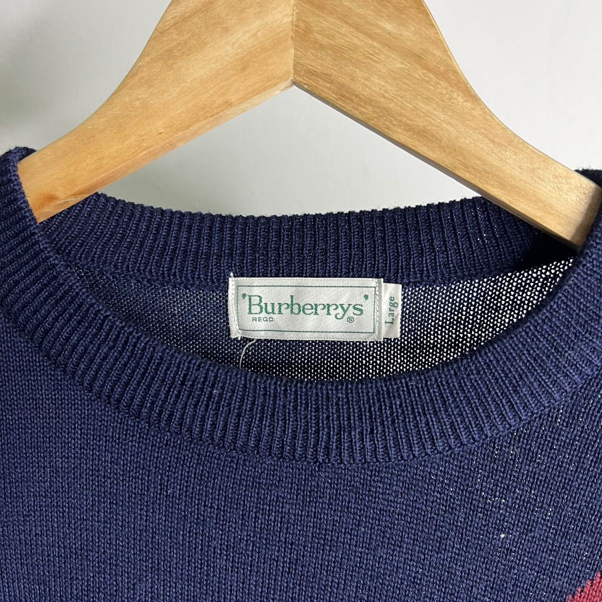 Vintage Burberrys Sports Knit Sweatshirt Crewneck