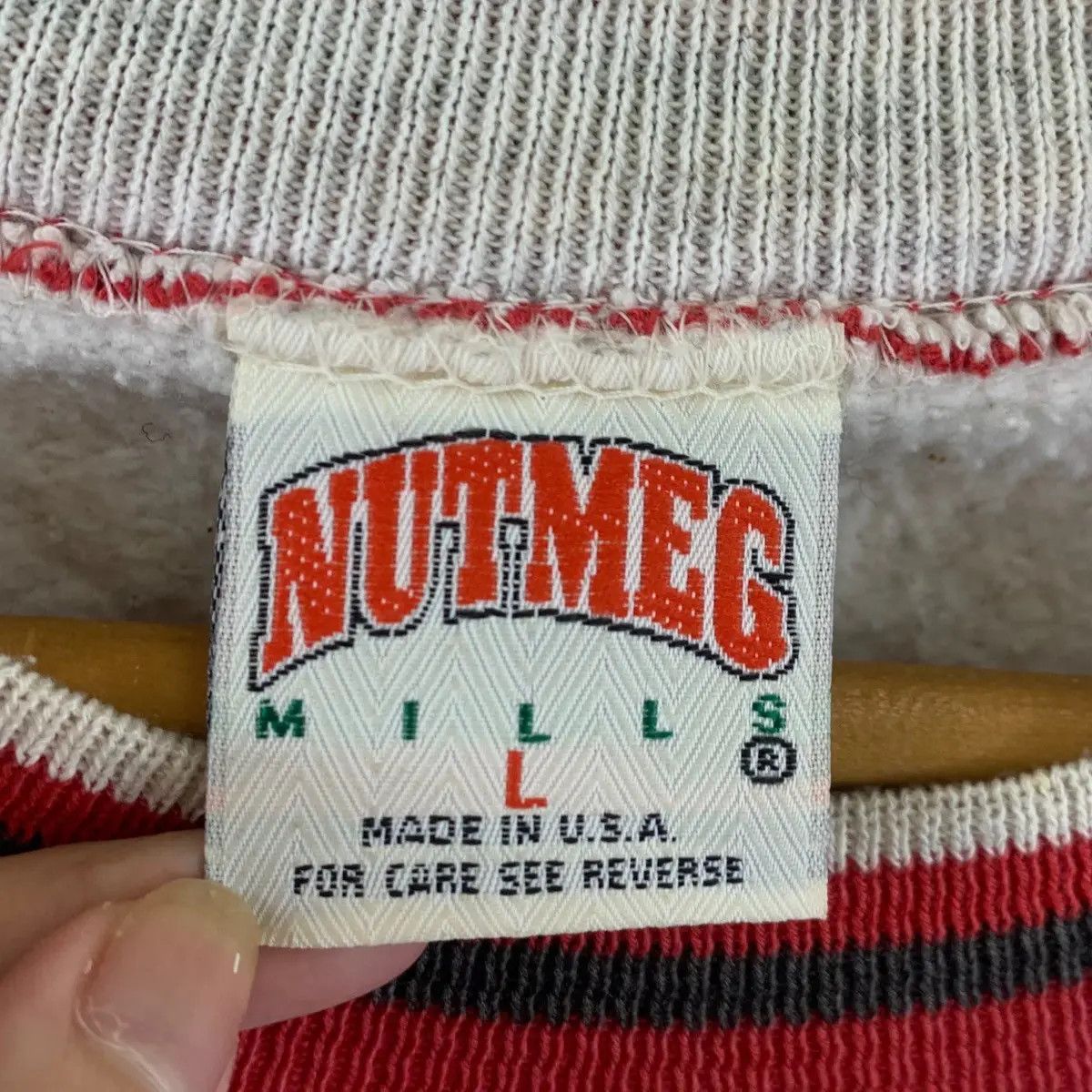 NBA × Nutmeg Vintage NBA CHICAGO BULLS NUTMEG Ringer Sweatshirt Sweater Size US L / EU 52-54 / 3 - 6 Thumbnail