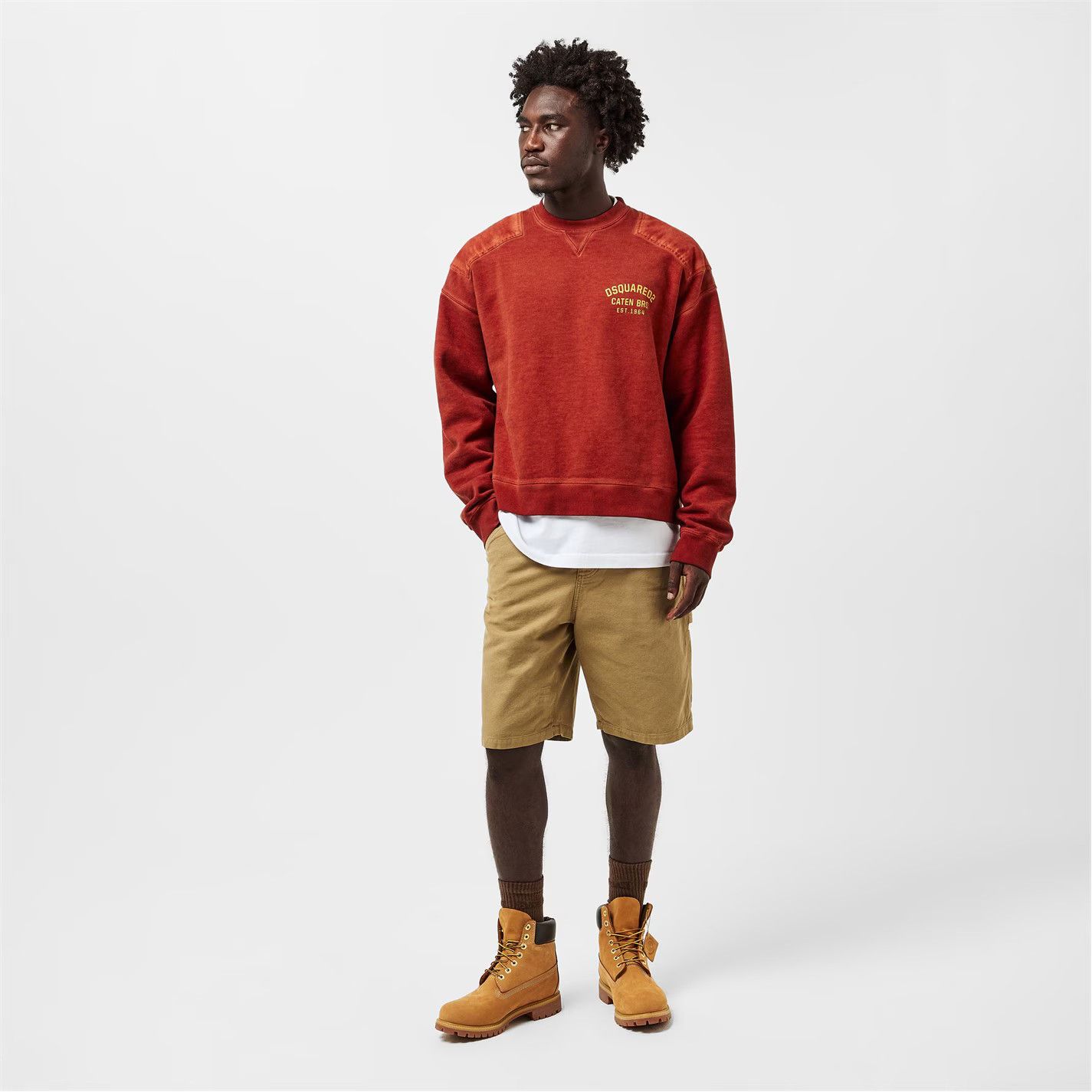 Dsquared2 o1g2r1mq0426 Crew-Neck Crew Sweatshirt in Rust Size US S / EU 44-46 / 1 - 5 Thumbnail