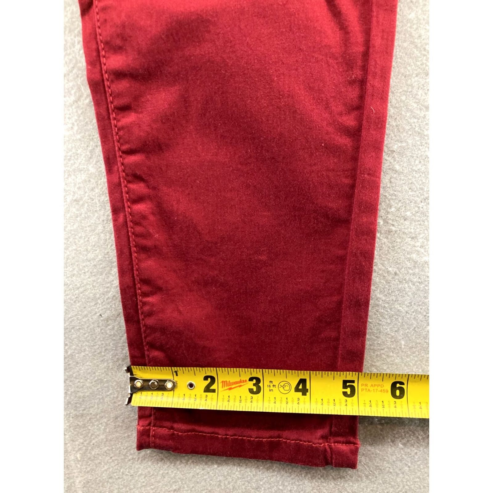 Vintage Altar'd State Pants Women's 28 Red Straight Leg NWT Denim 28in Inseam Size 28" / US 6 / IT 42 - 6 Thumbnail