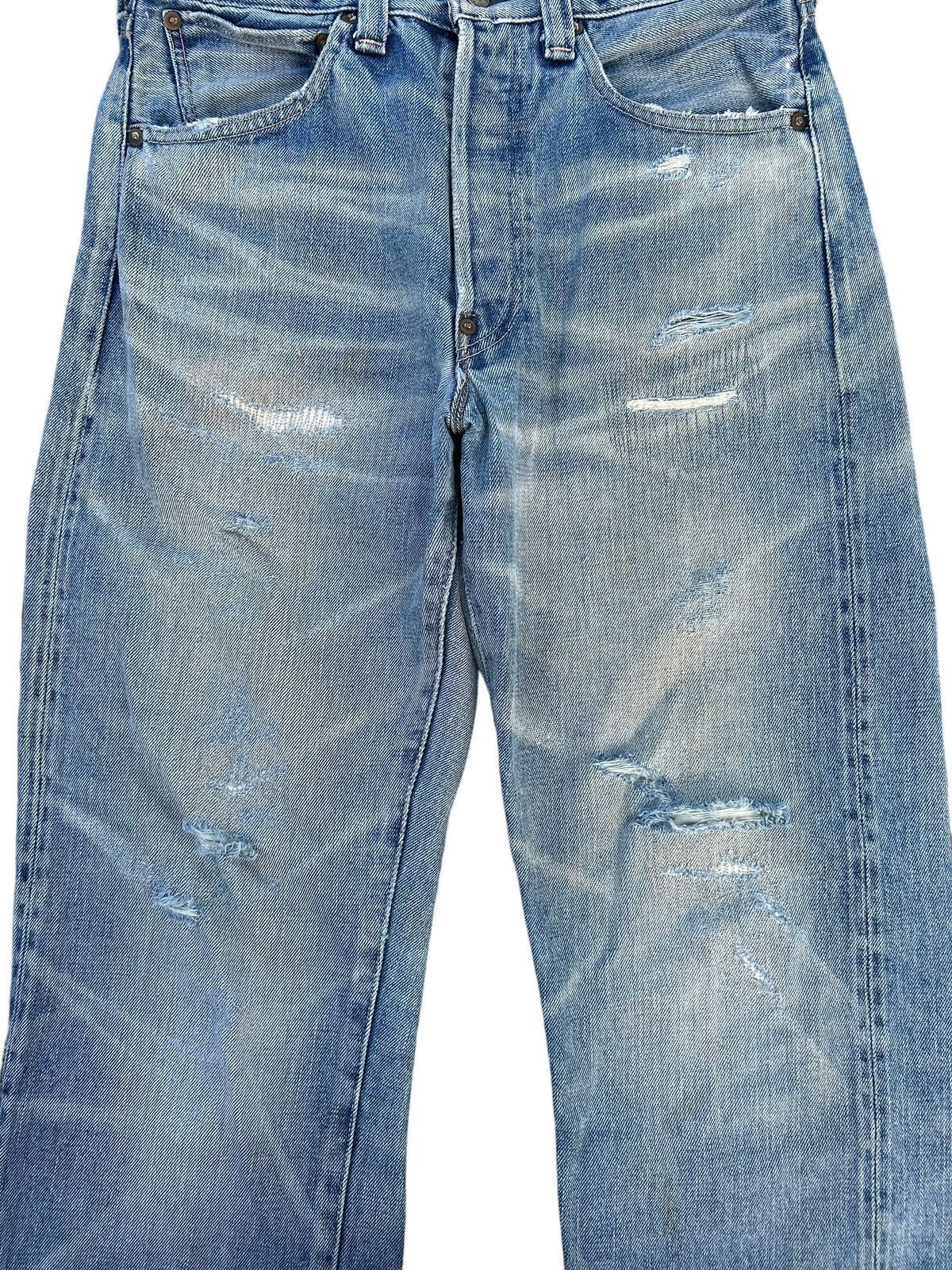Kapital Vintage Levis Big E Selvedge Buckle Back Thrashed Denim Jean Size US 30 / EU 46 - 7 Thumbnail