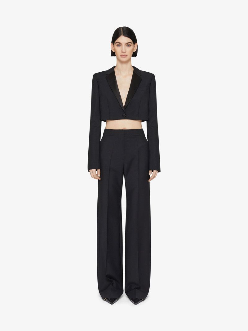 Givenchy o1w1db10326 Cropped Jacket in Black Size M / US 6-8 / IT 42-44 - 2 Thumbnail