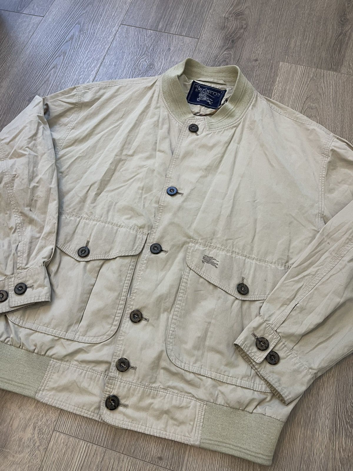 Burberry Burberrys vintage jacket Harrington style 90s Size US M / EU 48-50 / 2 - 2 Thumbnail