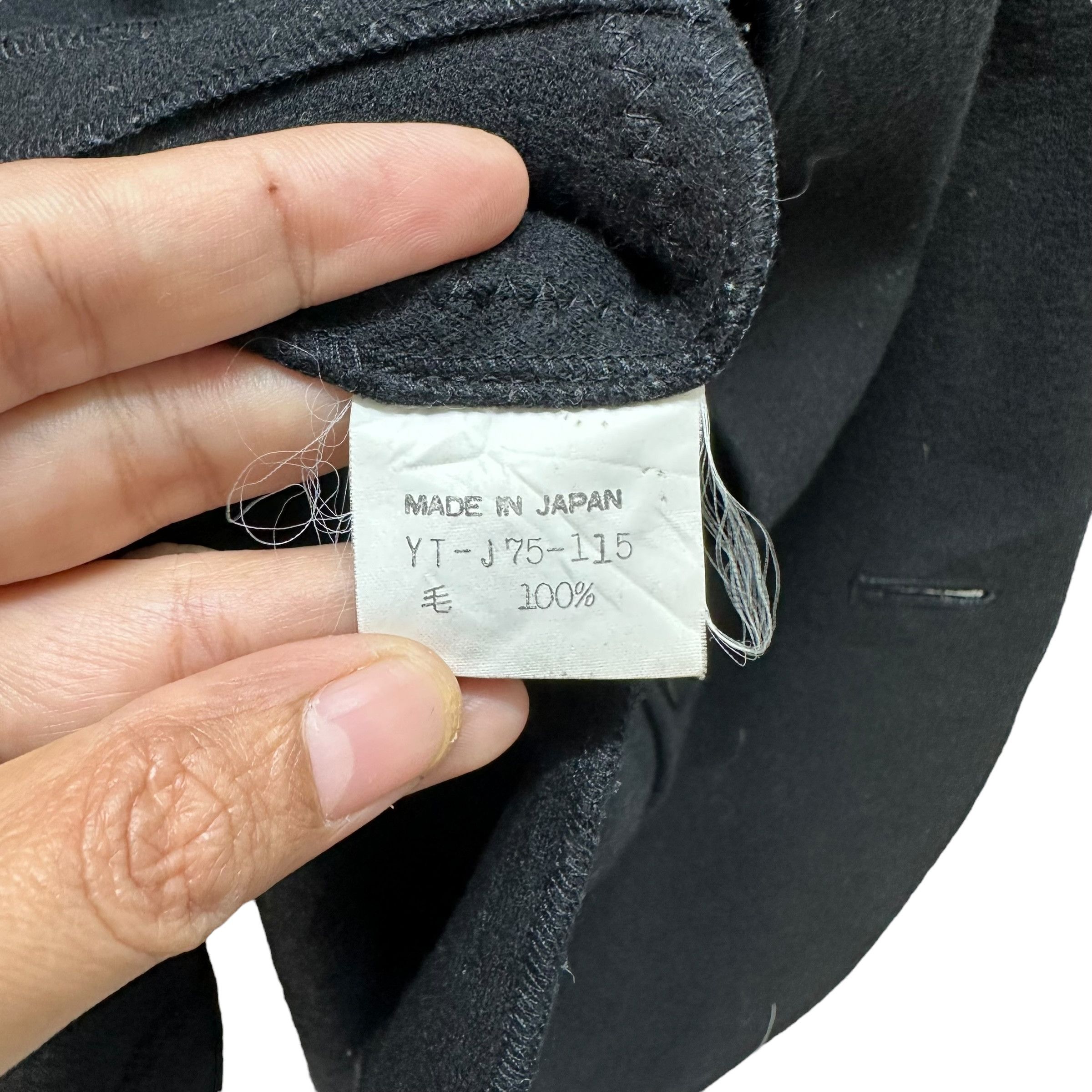 Y's Y's Yohji Yamamoto Collarless Button Wool Jacket #A78-1893 Size US S / EU 44-46 / 1 - 10 Thumbnail