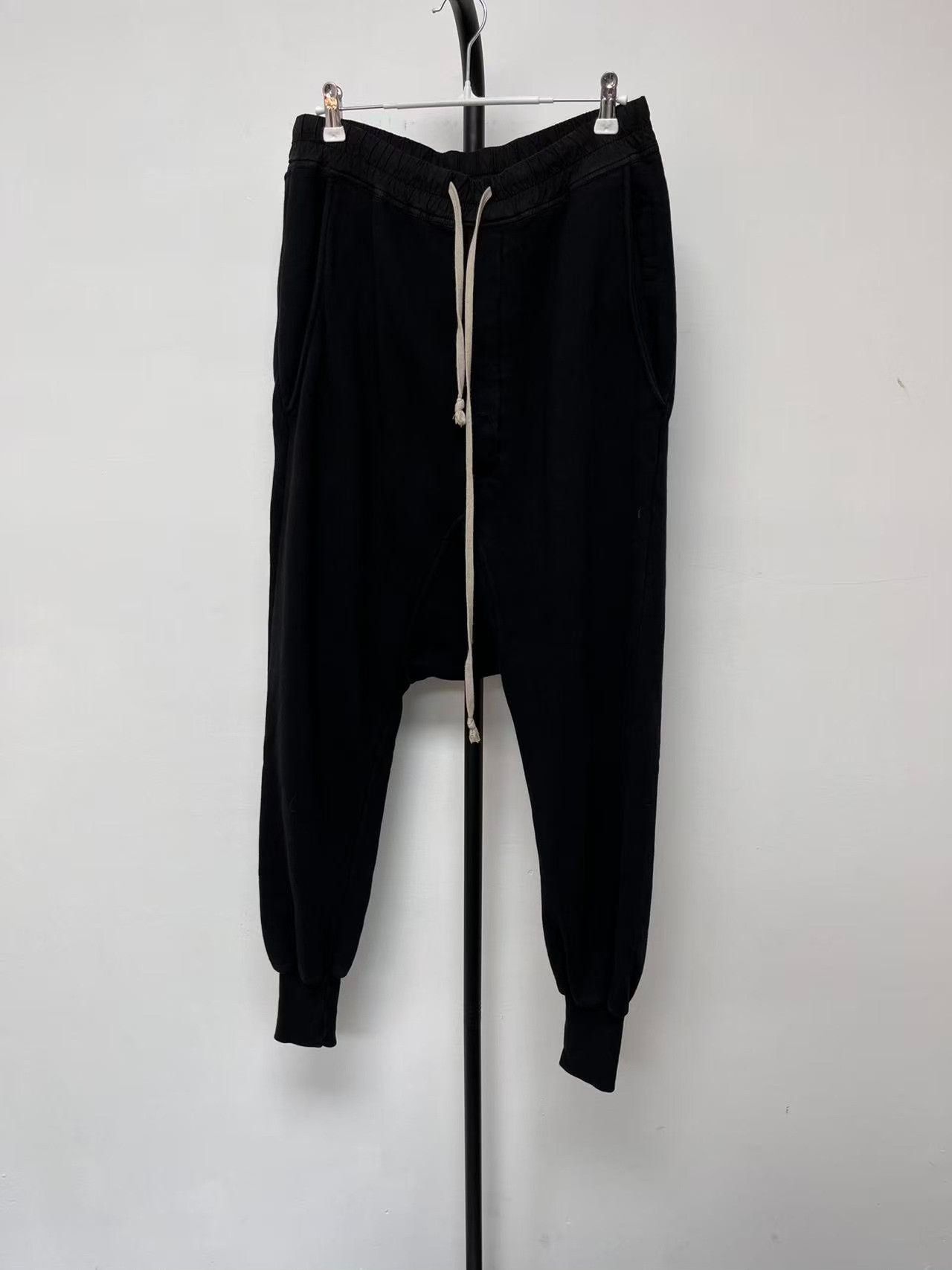 Rick Owens Drkshdw Rick Owens DRKSHDW Solid Drawstring Slouchy Pants Size US 26 / EU 42 - 1 Thumbnail