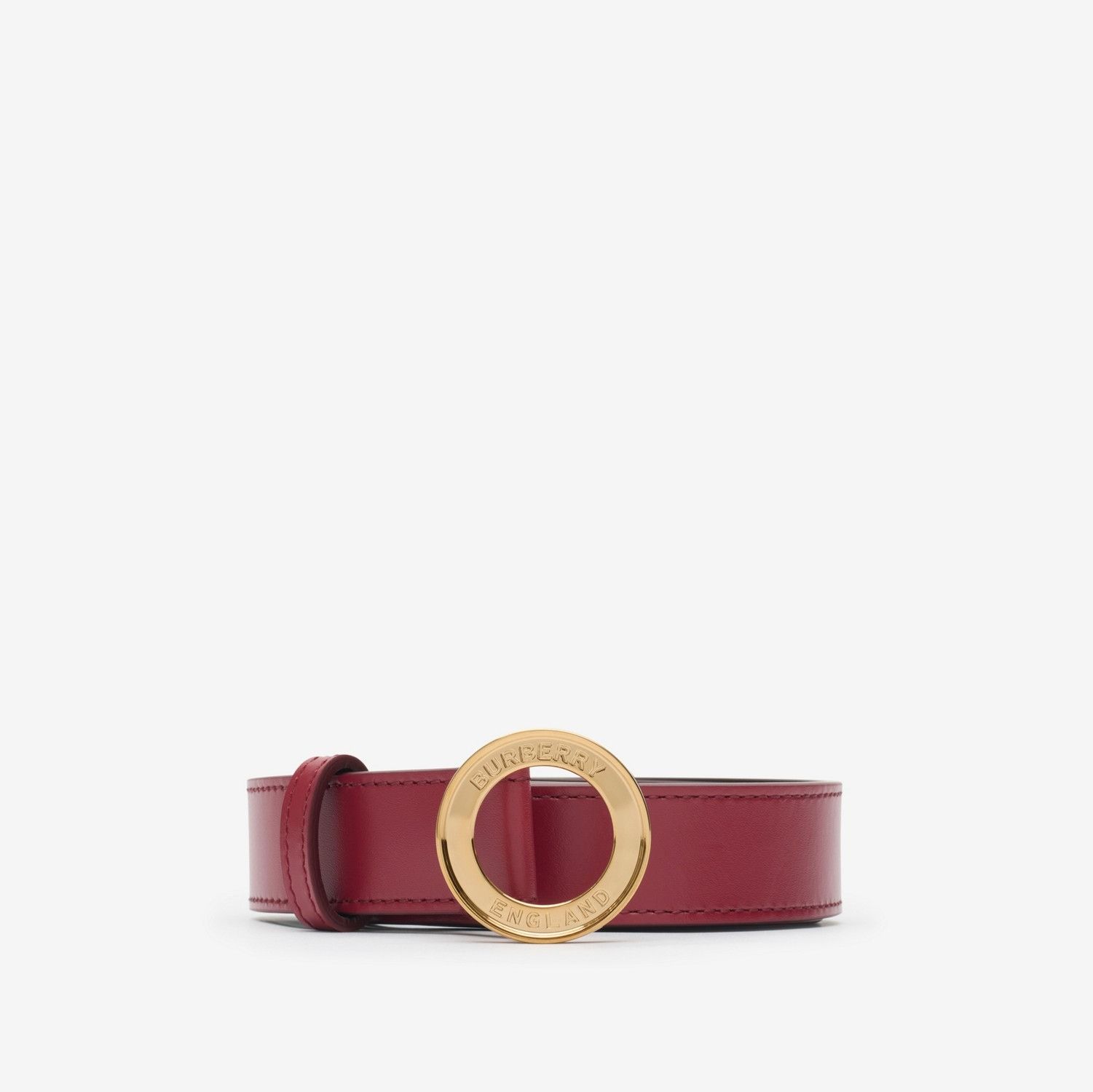 Burberry o1w1db10226 Size: L / Logo Graphic Leather Belt In Red Size ONE SIZE - 1 Preview
