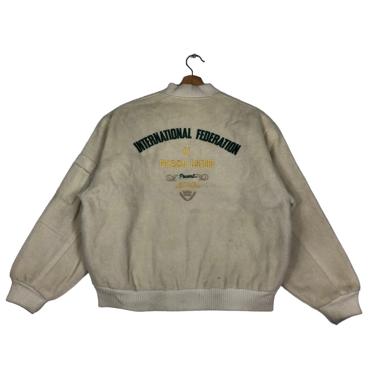 Hysteric Glamour 🔥VTG WOOL BOMBER JACKET JULIEDA JAPAN MADE BIG LOGO Size US S / EU 44-46 / 1 - 8 Thumbnail