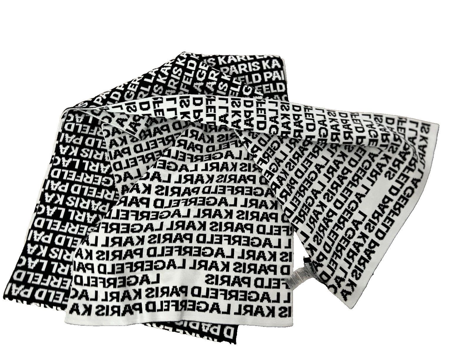 Karl Lagerfeld Karl Lagerfeld Paris Logo Wrap Reversible Scarf & Gloves Size ONE SIZE - 2 Thumbnail