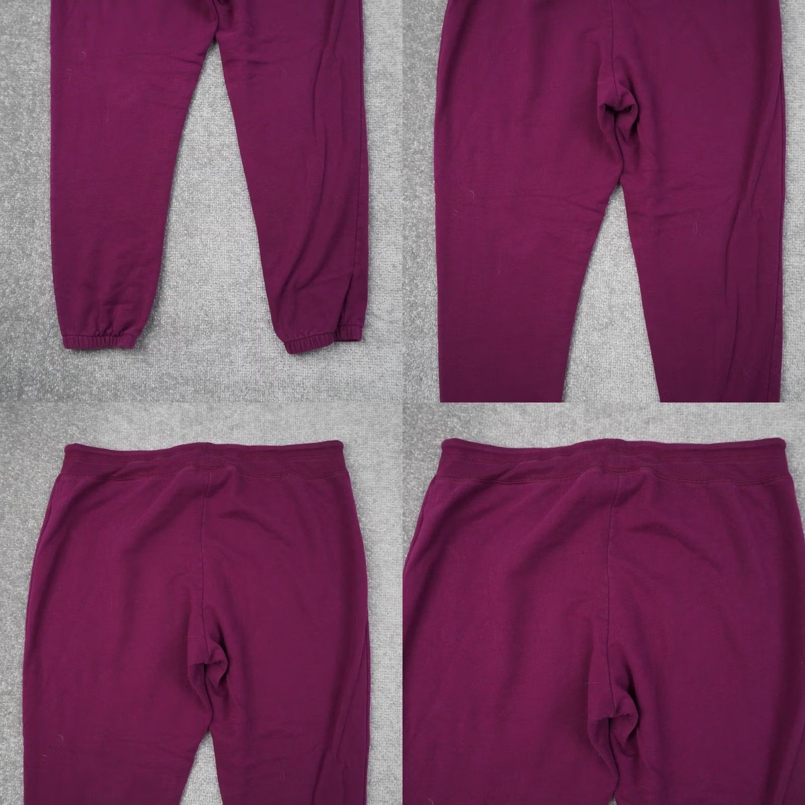 Gap GAP Sweatpants Purple Athletic Drawstring Logo Womens Large 32x28 Regular Tapered Pockets Joggers Size 36" / US 14 / IT 50 - 8 Thumbnail