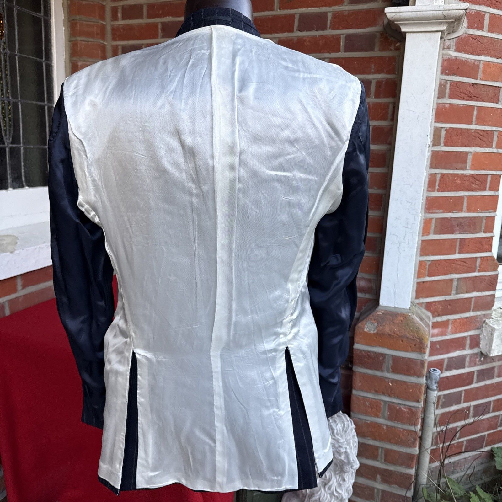 Gieves & Hawkes Bespoke Gieves & Hawkes Private Chalk Stripe Jacket Size 42L - 11 Thumbnail