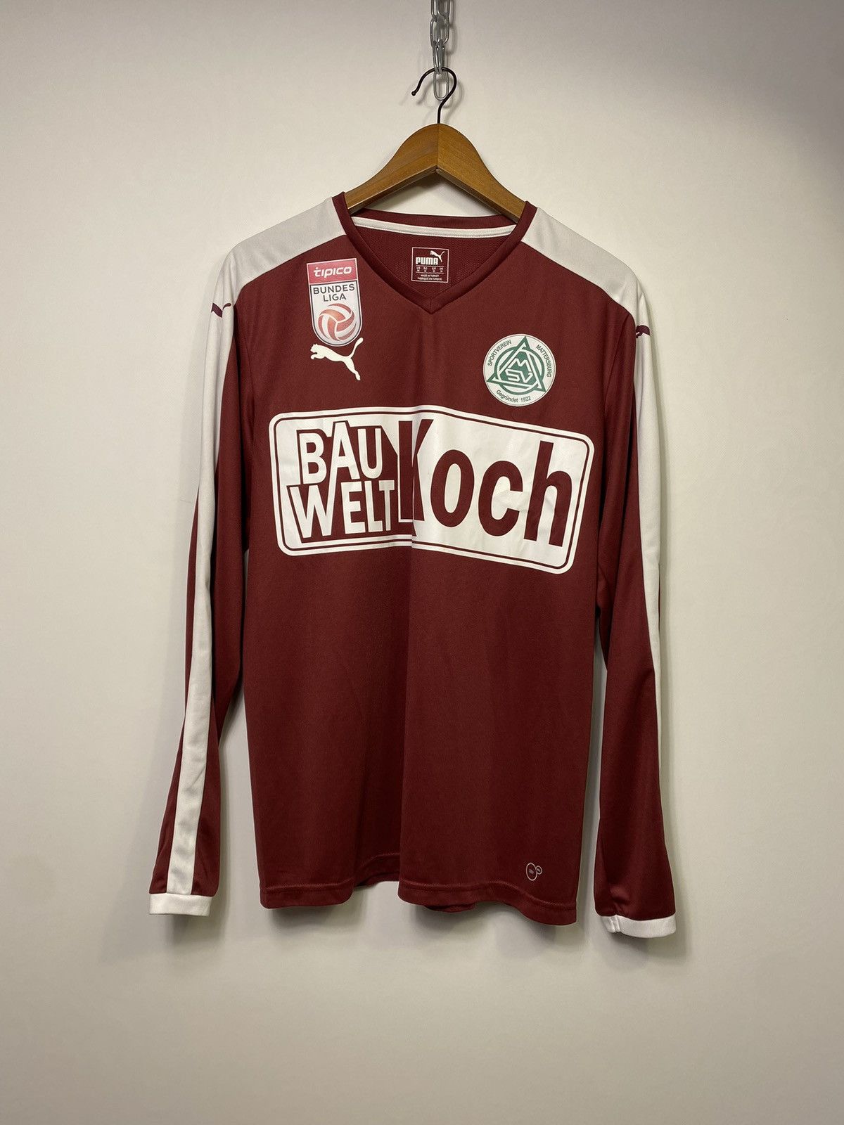 Puma Sv Mattersburg 2018 Michael Lercher Match Worn Jersey Size US M / EU 48-50 / 2 - 2 Thumbnail