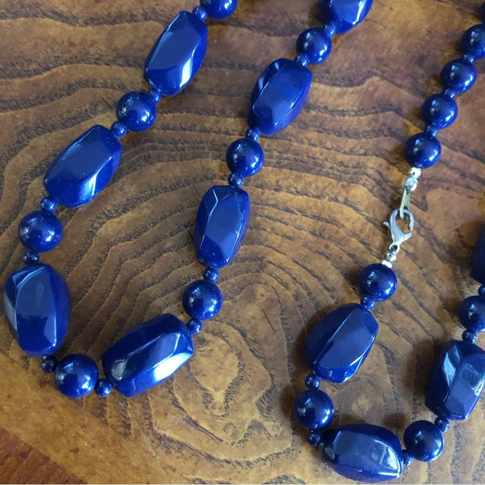 Jewelry Modern vintage chunky navy bead necklace Size ONE SIZE - 6 Thumbnail