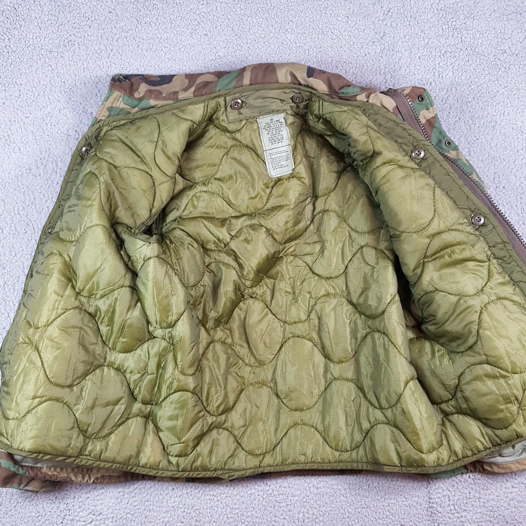Vintage Vintage Military Coat M65 Field Jacket Men’s Size S Camouflage Cotton Lined All Seasons Retro 90s Y2K Army Camo Size US S / EU 44-46 / 1 - 6 Thumbnail