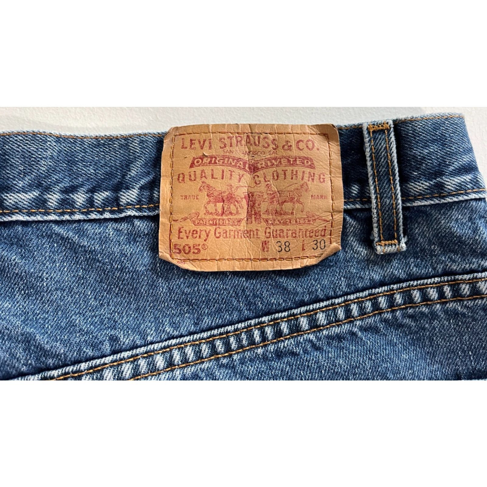 Levi's Levi's 505 Jeans Regular Fit Denim Blue 36x29 Vintage USA Mens 90s Straight Jeans Levi's 505 Vintage Regular Fit USA 90s Mens Jeans Blue 36x29 Size US 36 / EU 52 - 6 Thumbnail